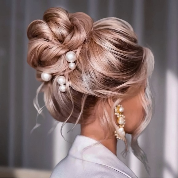 ⚜️[𝟯/$𝟯𝟴]⚜️NEW 18 Large Pearl Hairpins Set - Picture 5 of 9